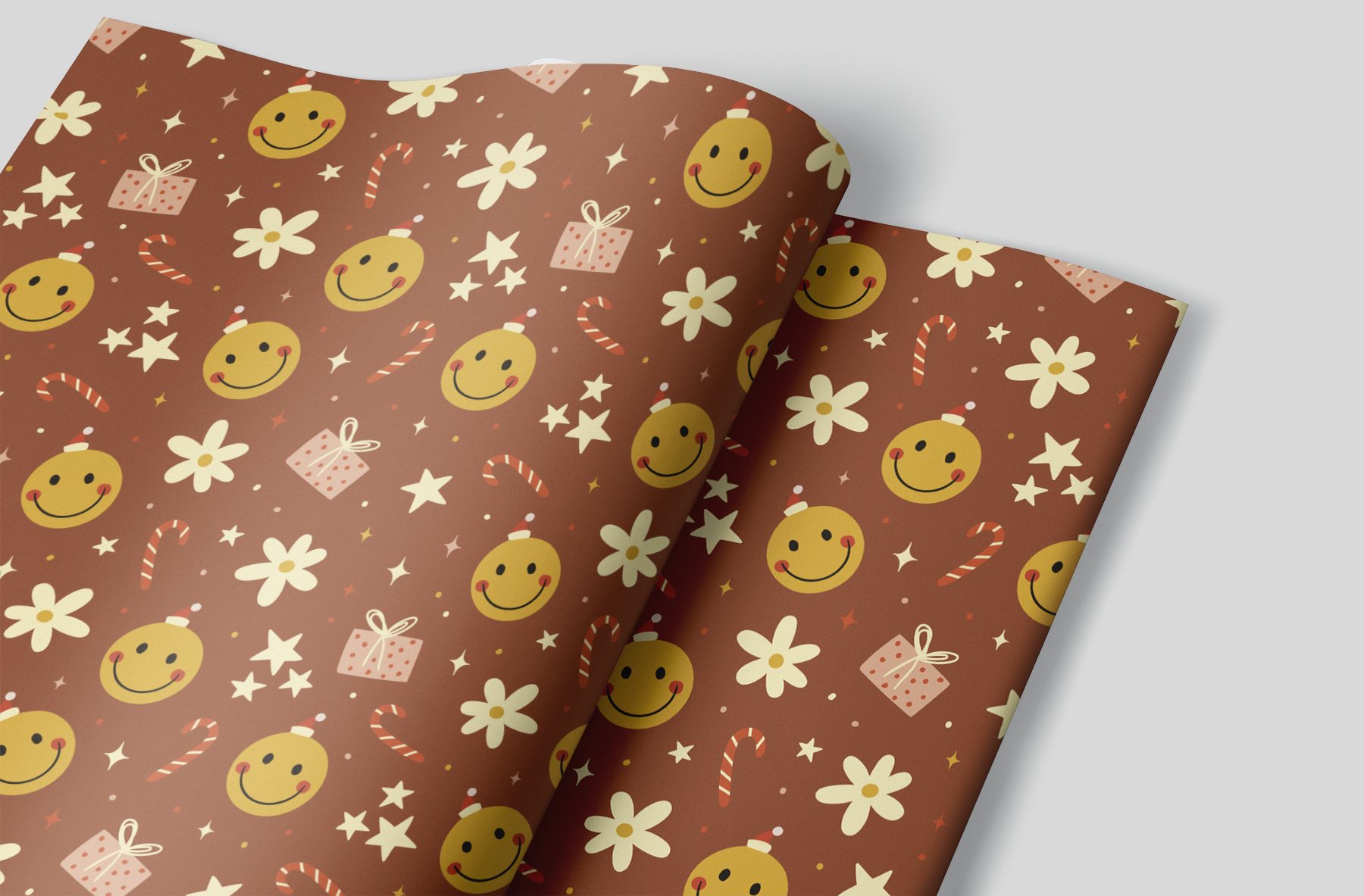  VILLCASE 15 Sheets Christmas Wrapping Paper Flower