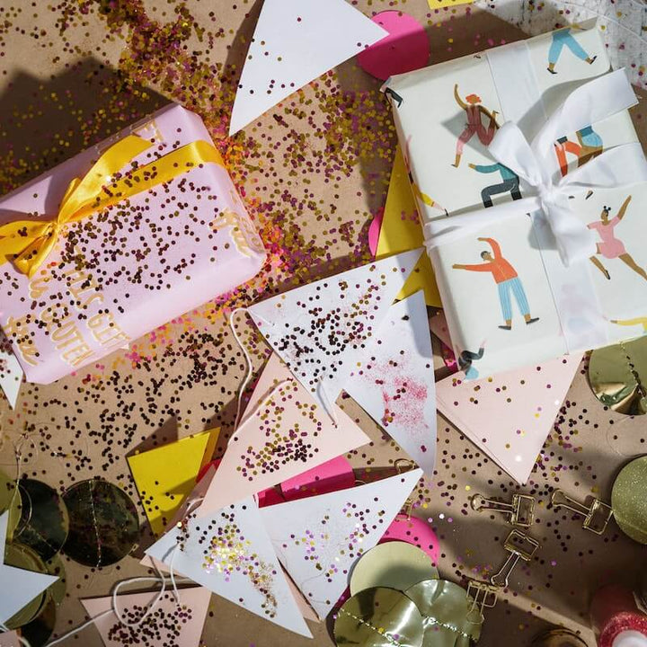 different types of gifts in wrapping paper