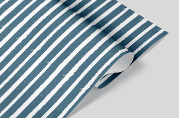 Blue Painted Stripes