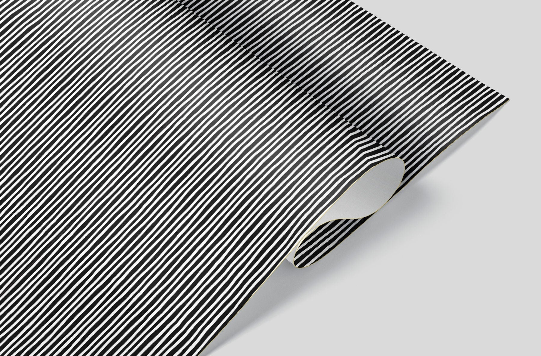 Black and White Stripes Wrapping Paper Alexander&#39;s 