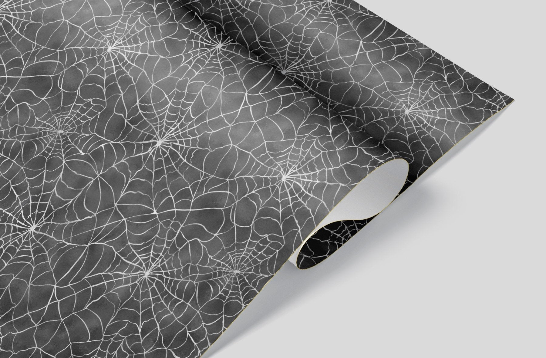 Black Spider Web Wrapping Paper Alexander&#39;s 