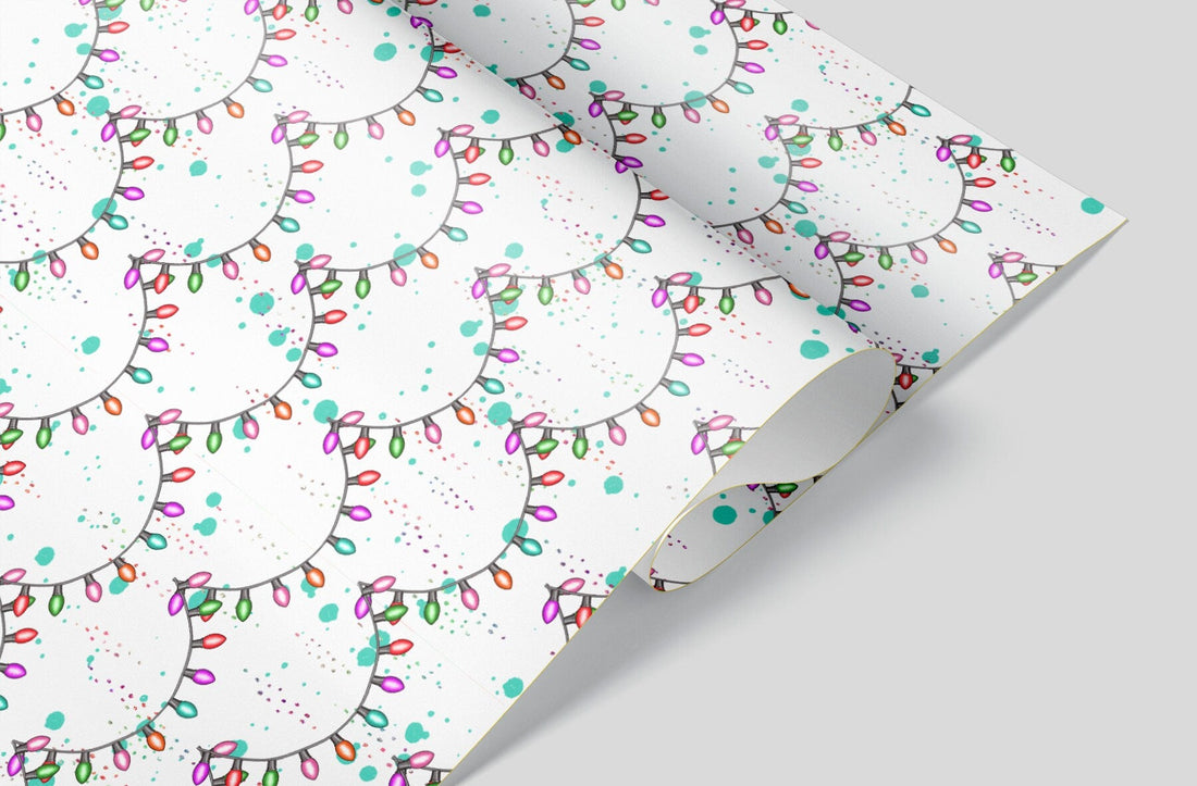 Bright Christmas Lights Wrapping Paper Alexander's 