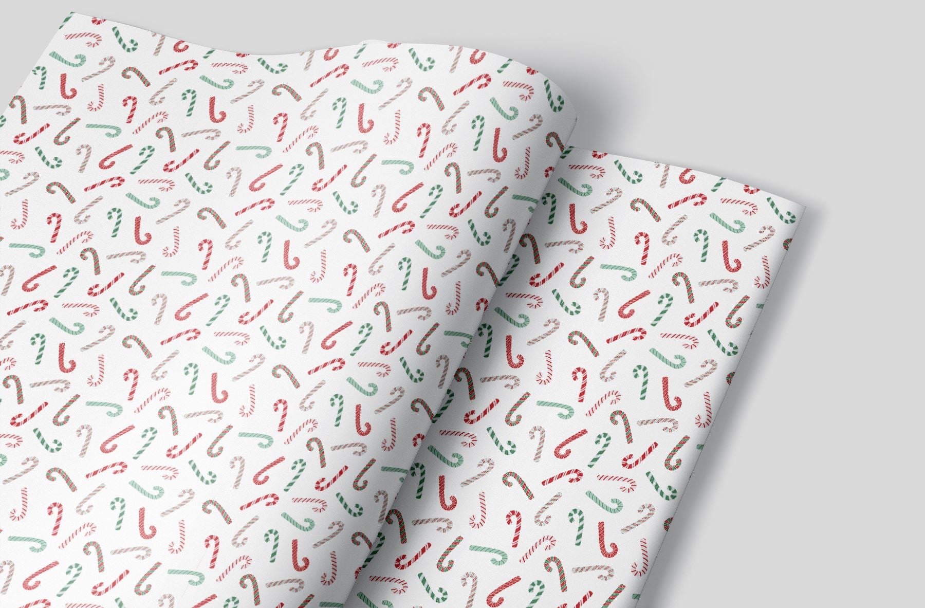 Candy Canes Wrapping Paper Alexander&#39;s 