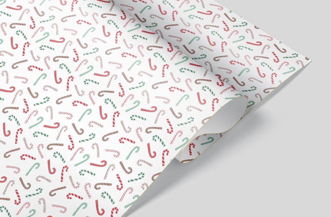 Candy Canes Wrapping Paper Alexander's 