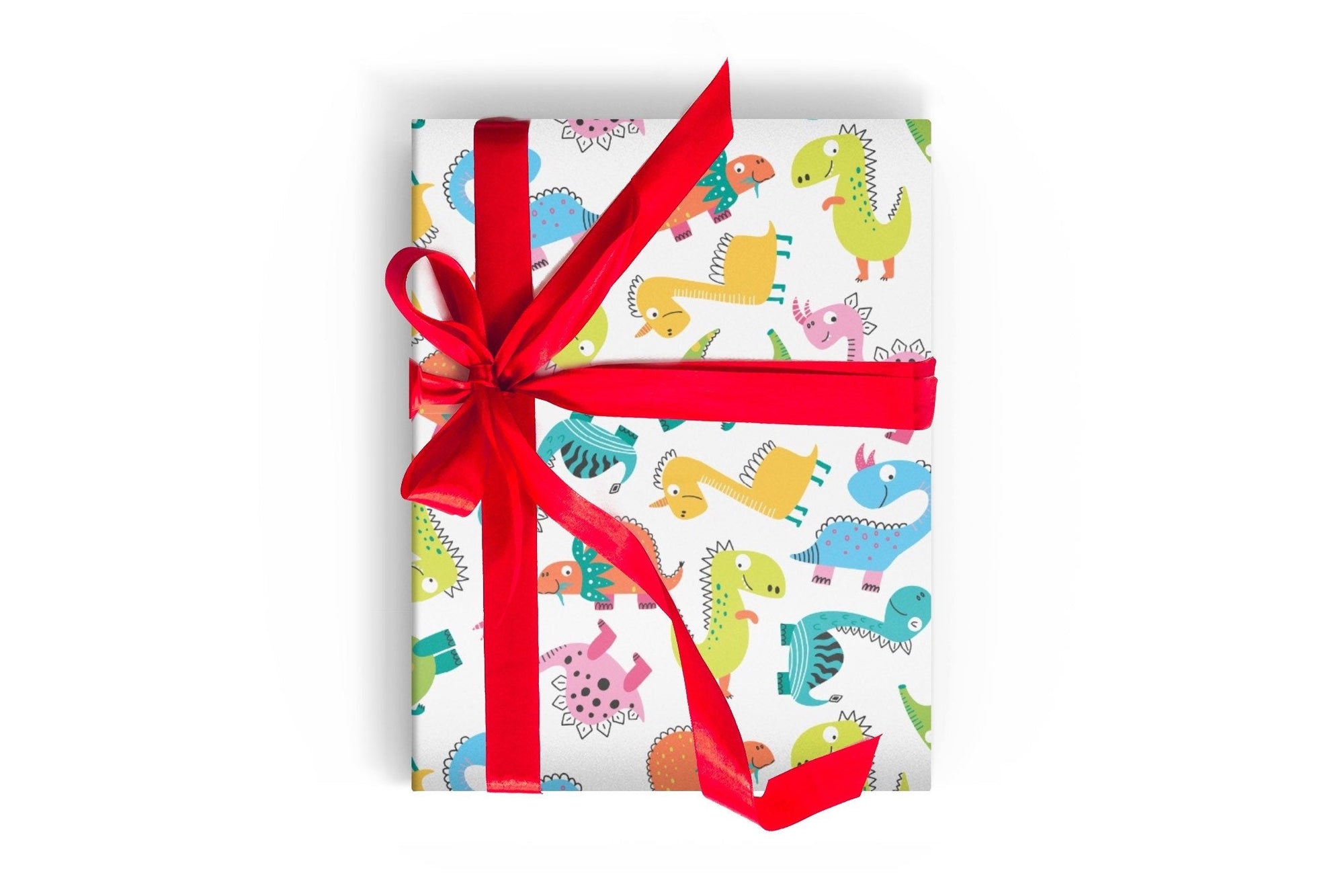 Cartoon Dinosaurs Wrapping Paper Alexander&#39;s 