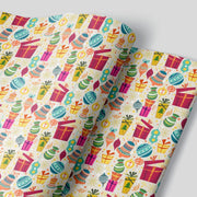 Christmas Presents on Creme Wrapping Paper Alexander's 