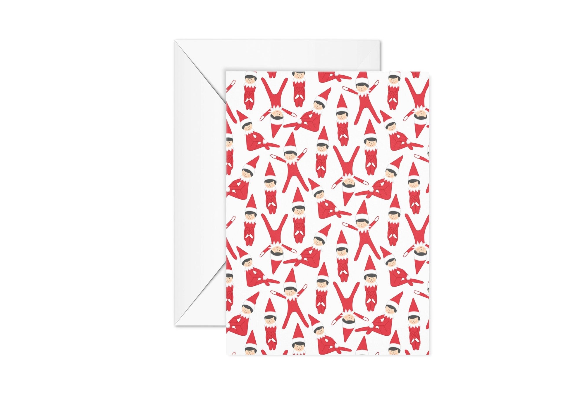 Elf in Red Greeting Card Greeting &amp; Note Cards Viola Grace Shop 