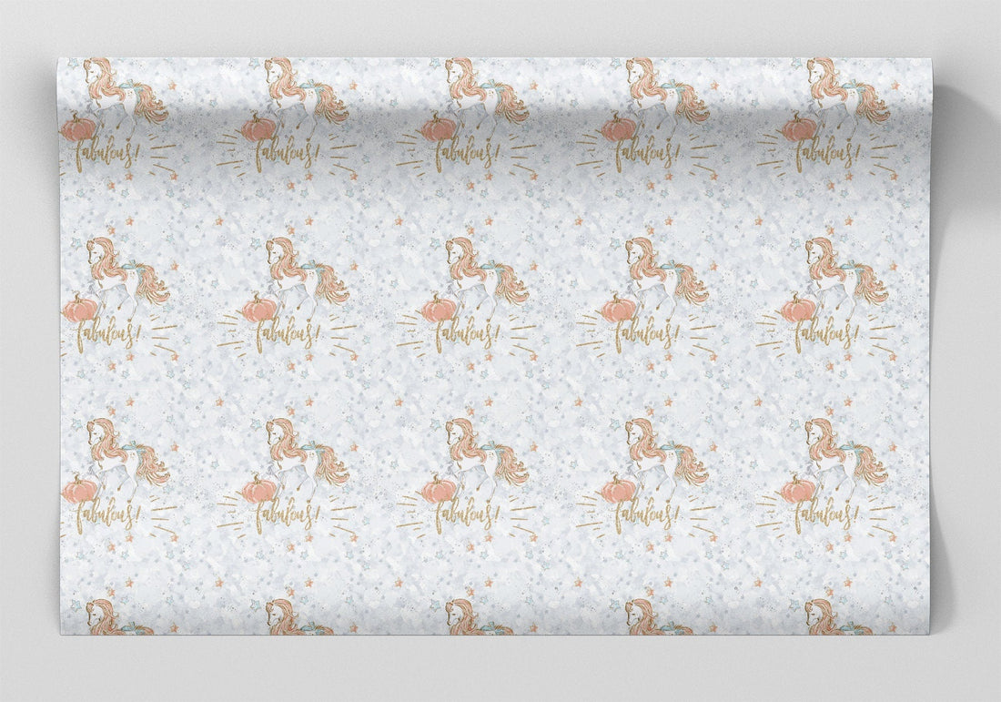 Fabulous Princess Pony Wrapping Paper Alexander's 