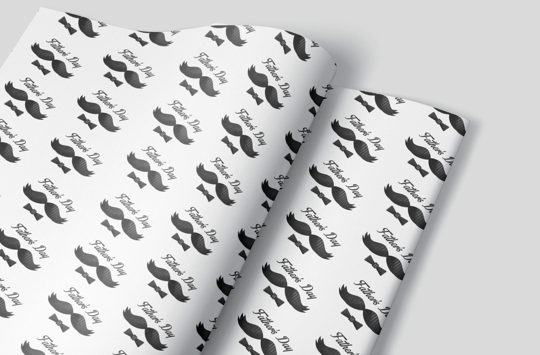 Father&#39;s Day Mustache Wrapping Paper Alexander&#39;s 
