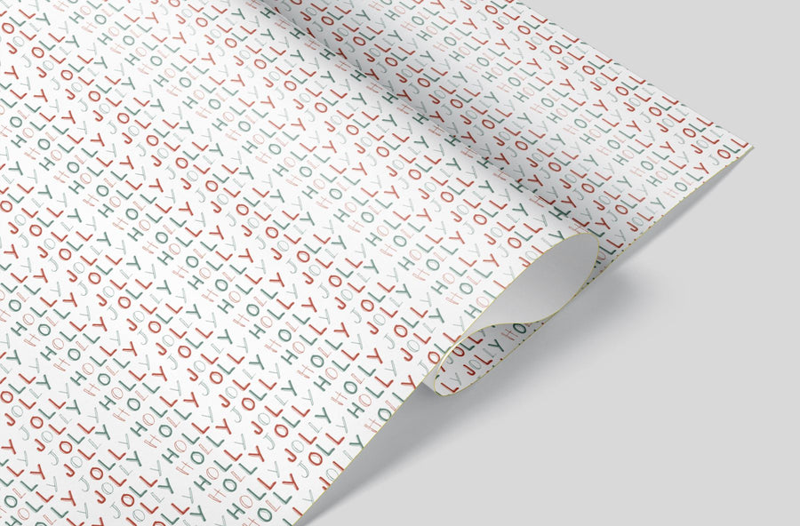 Holly Jolly Wrapping Paper Alexander's 