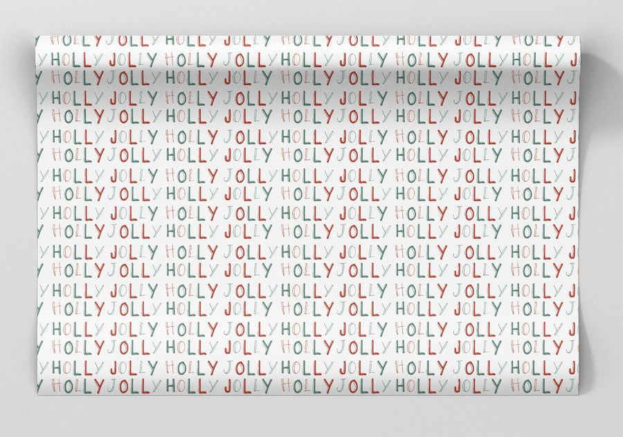 Holly Jolly Wrapping Paper Alexander's 
