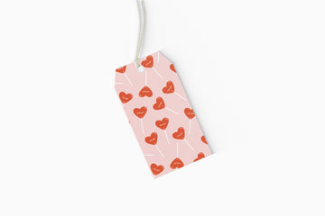 Heart Suckers Gift Tags - Set of 10