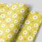 Bright White Flower Wrapping Paper with Baby Chicks