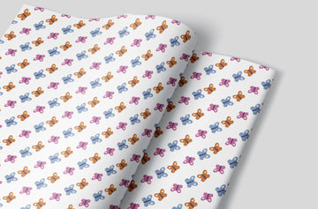 Butterfly wrapping paper for easter, weddings and birthdays