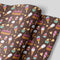 Chocolate Cake Wrapping Paper for Birthdays