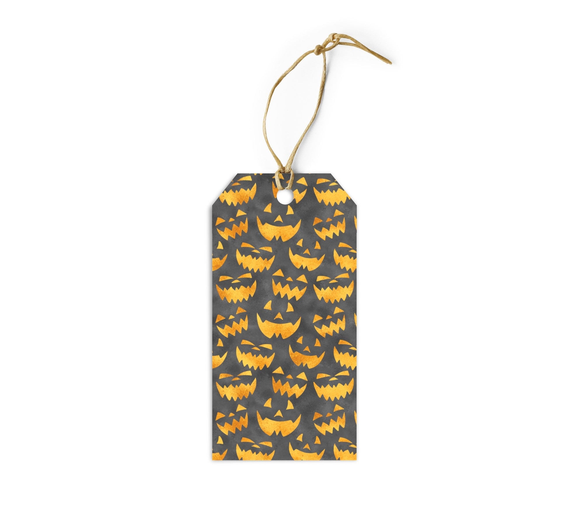 Laughing Jack-O-Lanterns Gift Tags—Set of 10 Gift Tags &amp; Labels Viola Grace Shop 