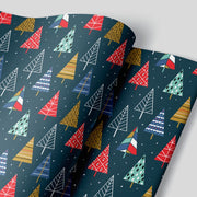 Modern Christmas Tree Wrapping Paper Alexander's 