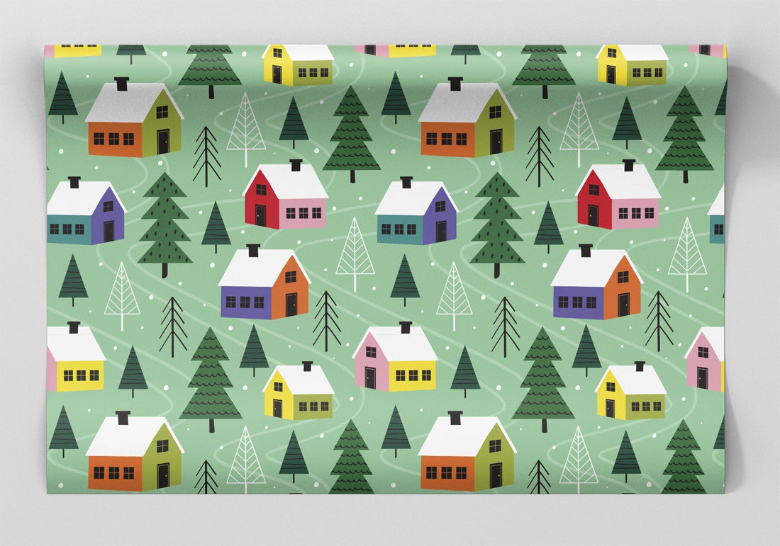 Mountain Village Wrapping Paper Alexander's 