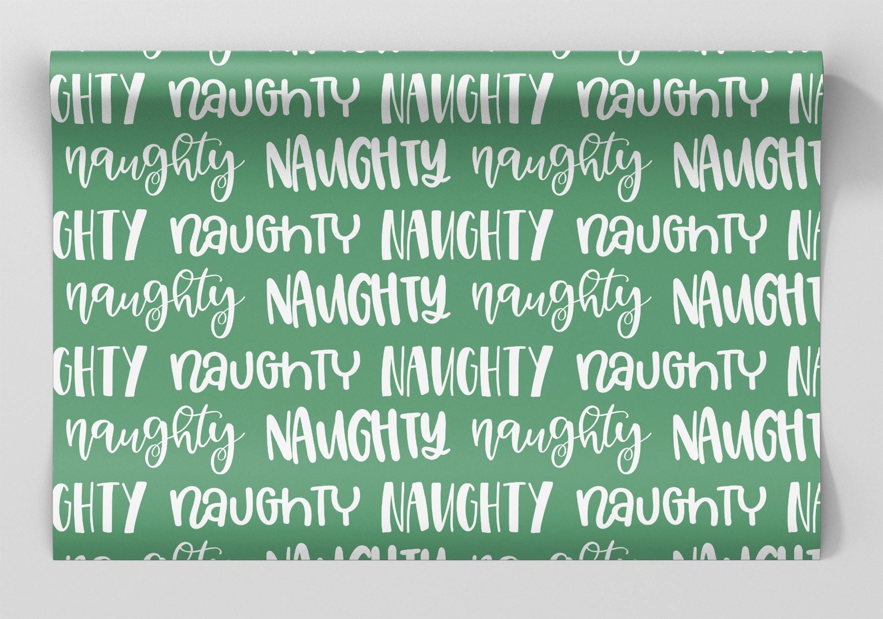 Naughty List Wrapping Paper Alexander&#39;s 