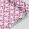 Flowers on Checkered Background