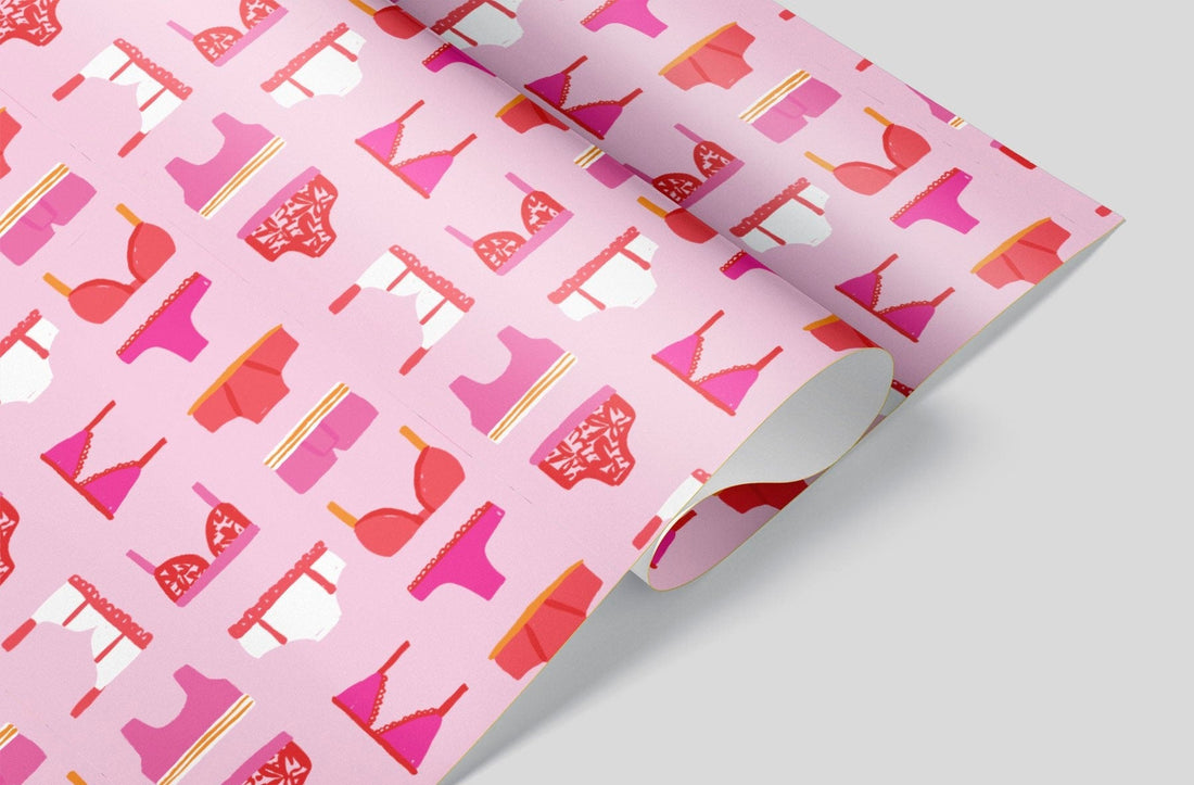 Pink Lingerie Wrapping Paper Alexander's 