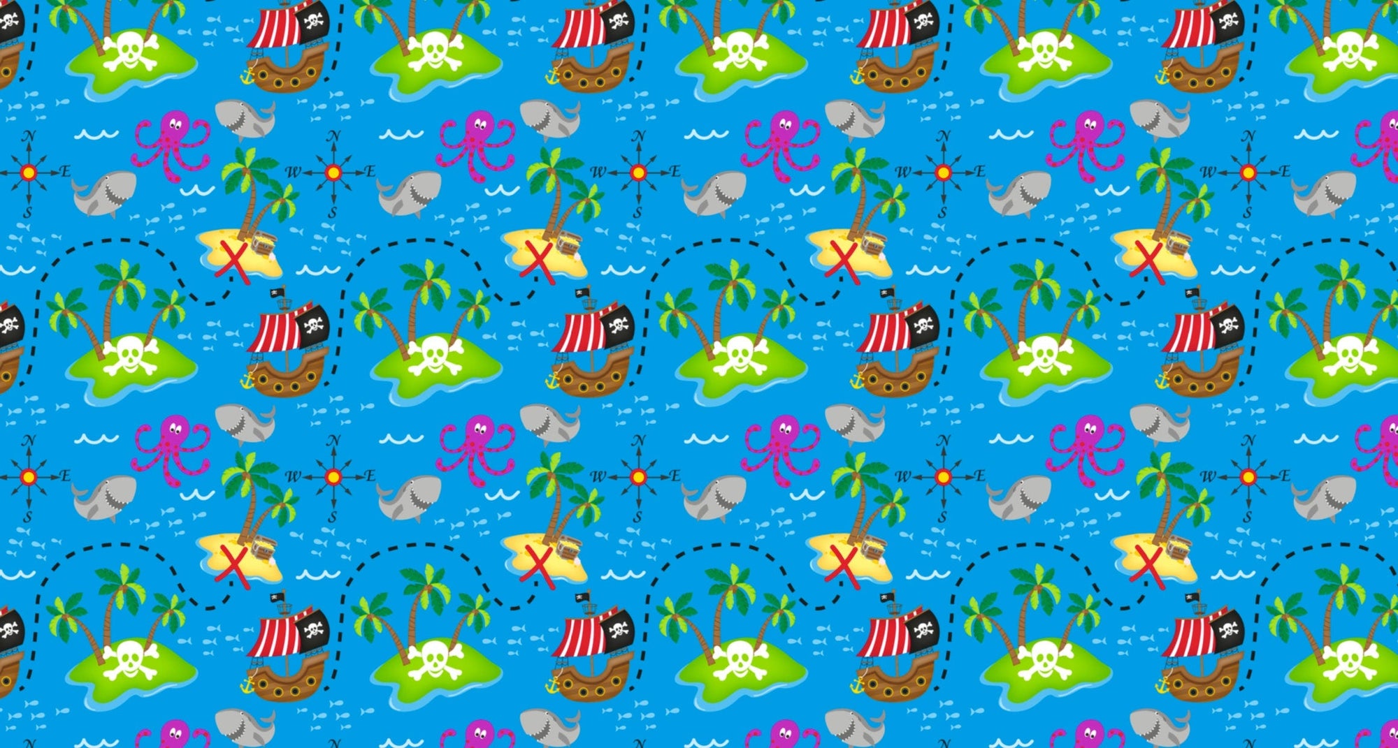 Pirate Island Wrapping Paper Alexander&#39;s 