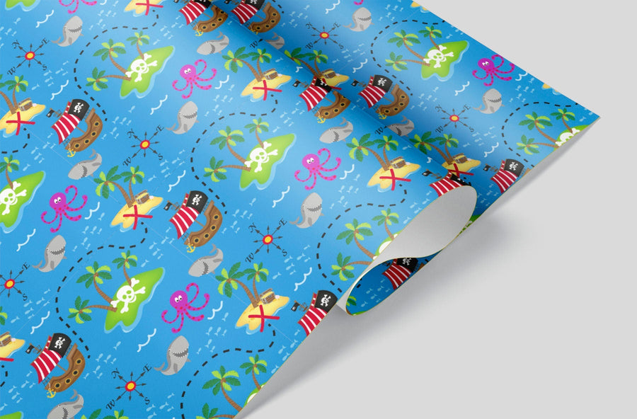 Pirate Island Wrapping Paper Alexander's 
