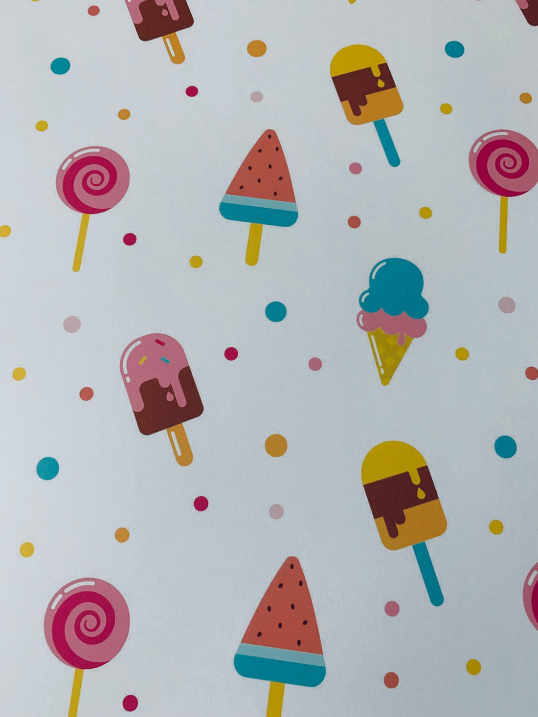 Popsicles, Ice Cream & Lollipops Wrapping Paper Alexander's 
