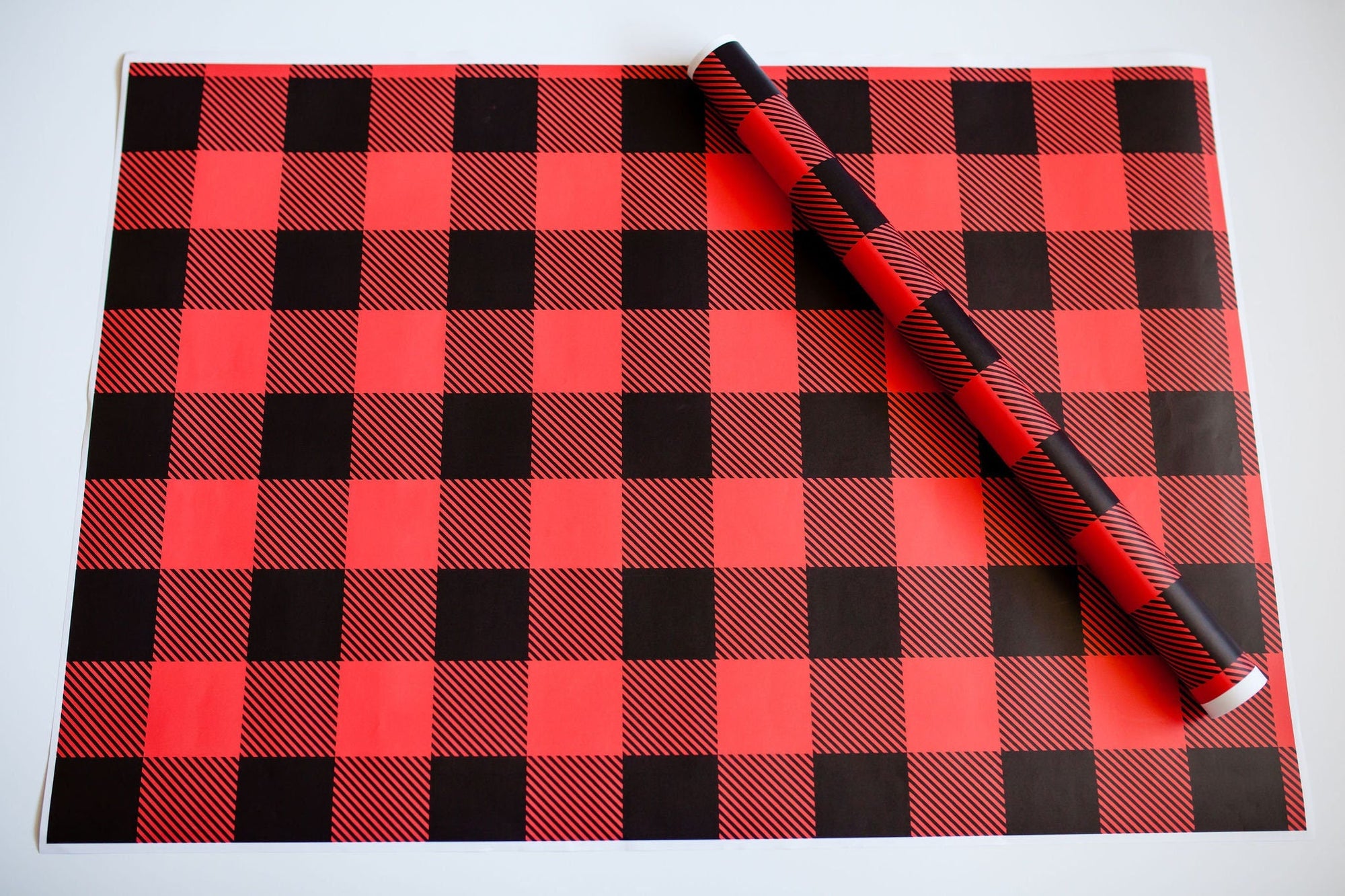 Red Buffalo Plaid Wrapping Paper Alexander&#39;s 