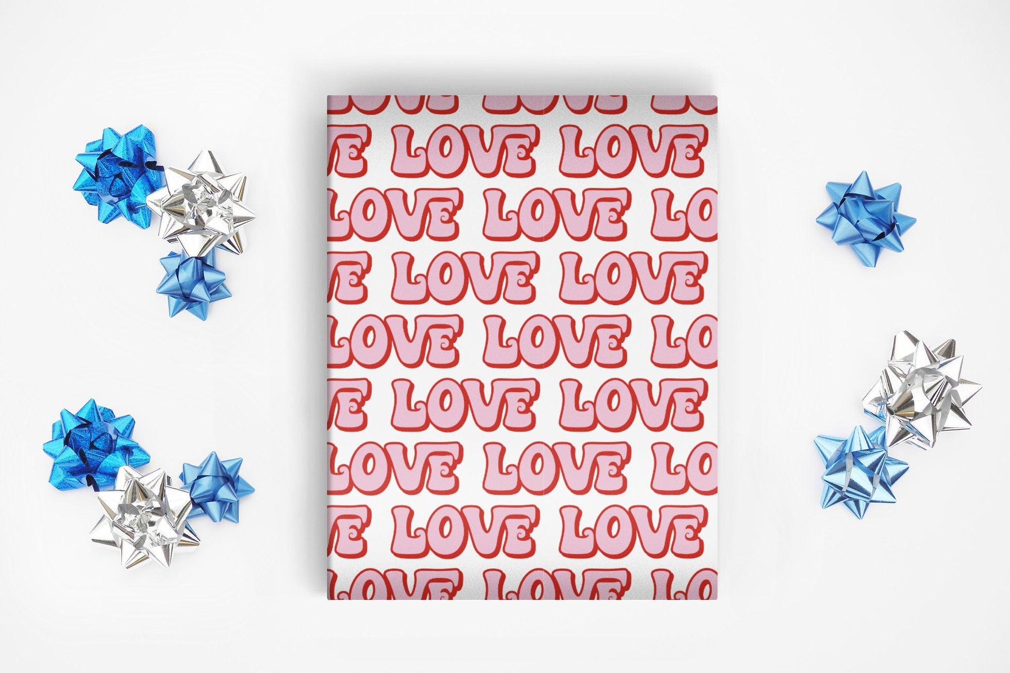 Retro LOVE Wrapping Paper Alexander&#39;s 