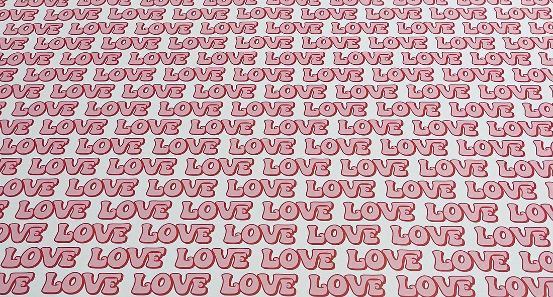 Retro LOVE Wrapping Paper Alexander's 