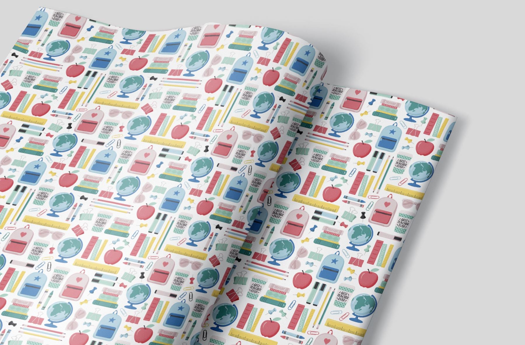 School Supplies Wrapping Paper Alexander&#39;s 