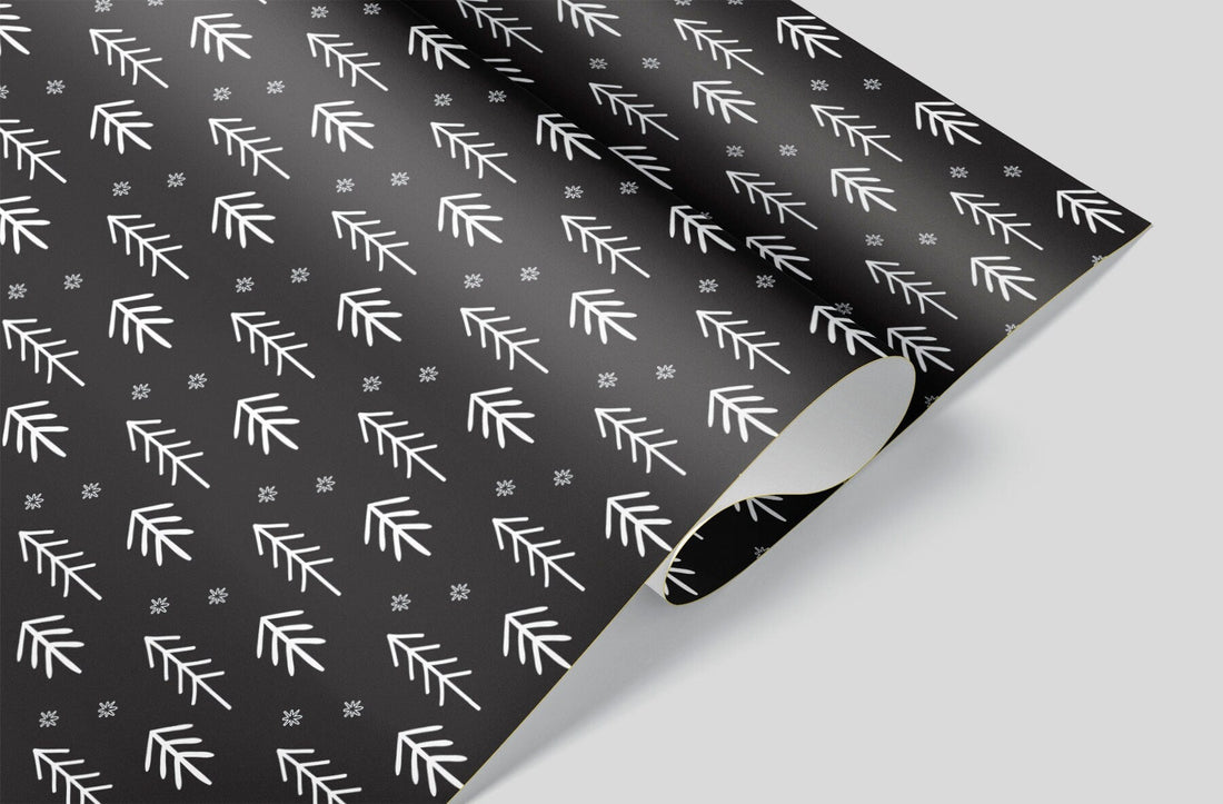 Snow Capped Trees Wrapping Paper Alexander's 