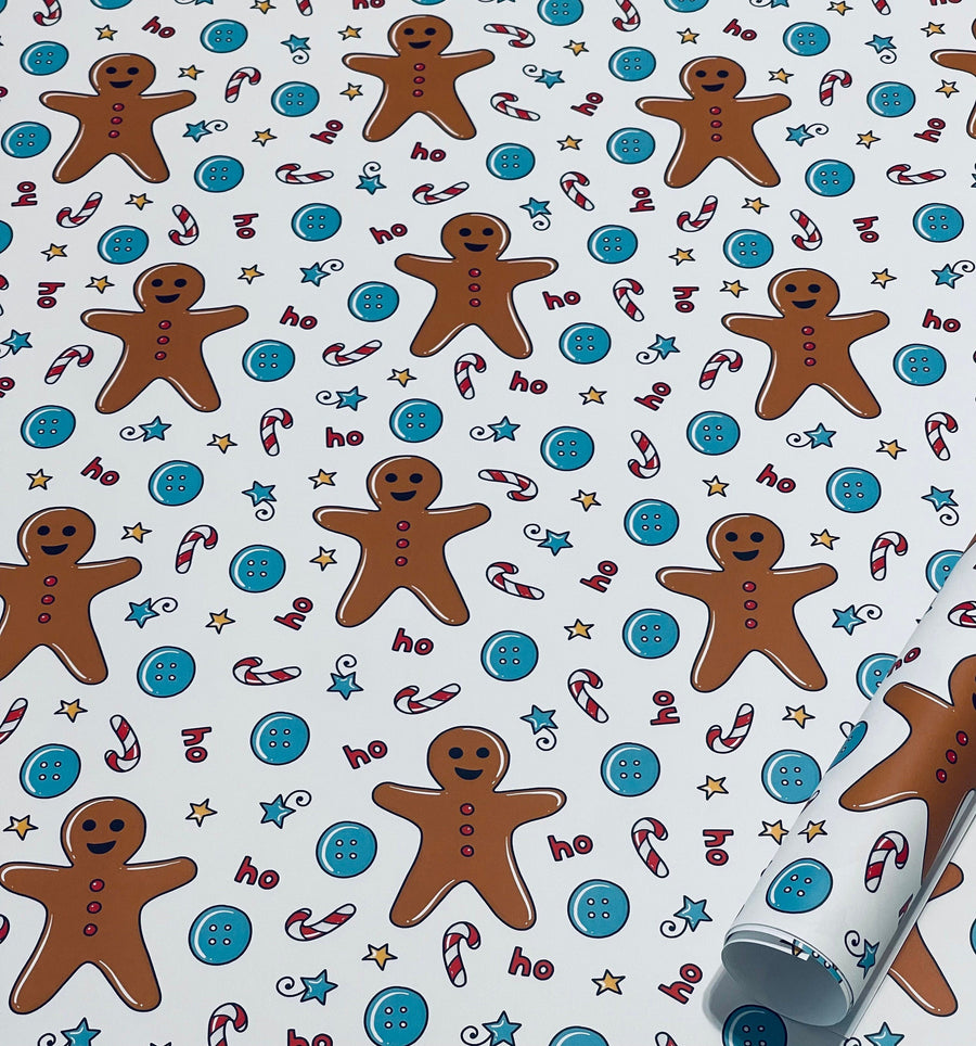 The Gingerbread Man Wrapping Paper Alexander's 