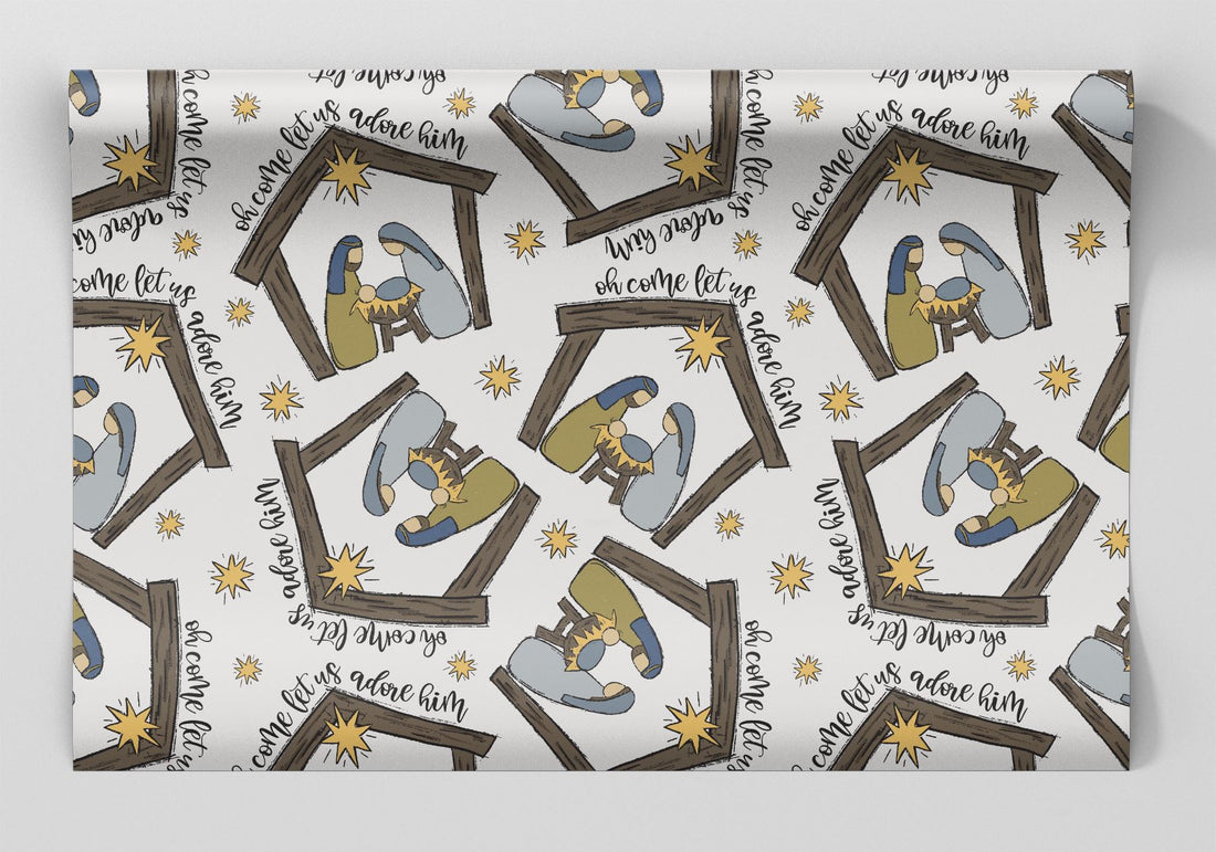 The Nativity Wrapping Paper Alexander's 