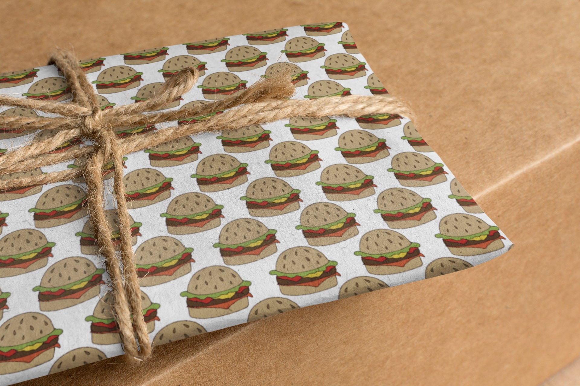 We Love Cheeseburgers Wrapping Paper Alexander&#39;s 