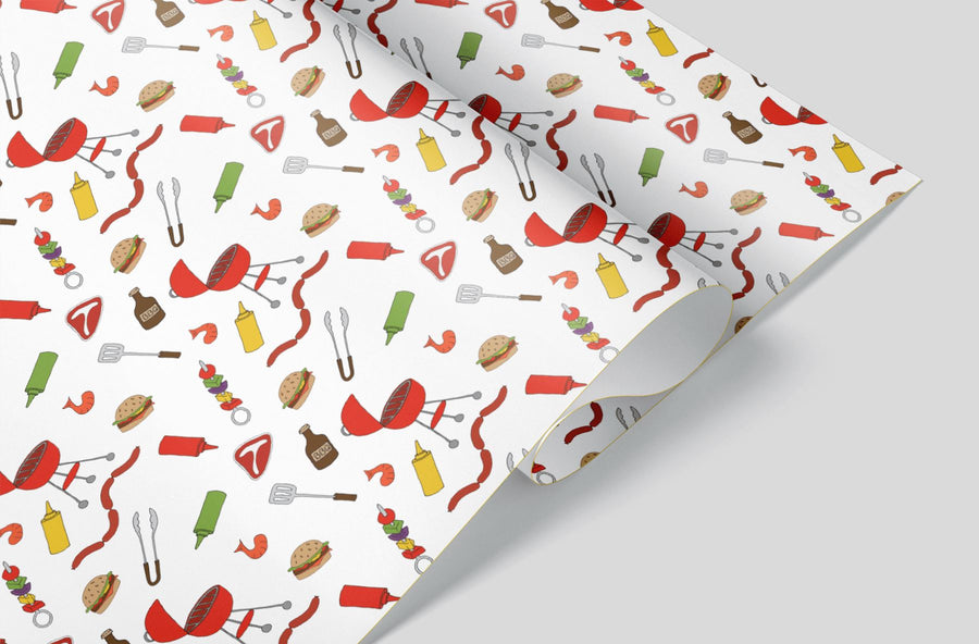 We Love Grilling Wrapping Paper Alexander's 