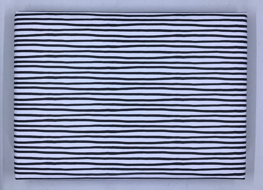 White and Black Stripes Wrapping Paper Alexander's 